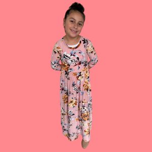 Dusty Rose Floral Maxi