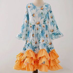 Blue Daisy Maxi Dress