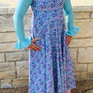 Mermaid Print Swim Dress